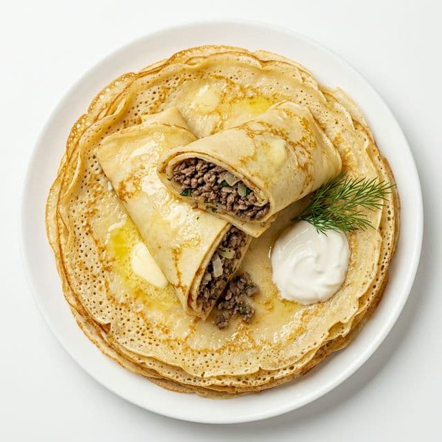 Palačinke sa govedinom