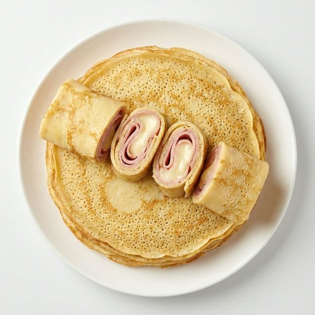 Palačinke sa šunkom i sirom