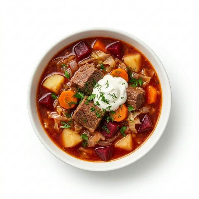 Борщ с говядиной