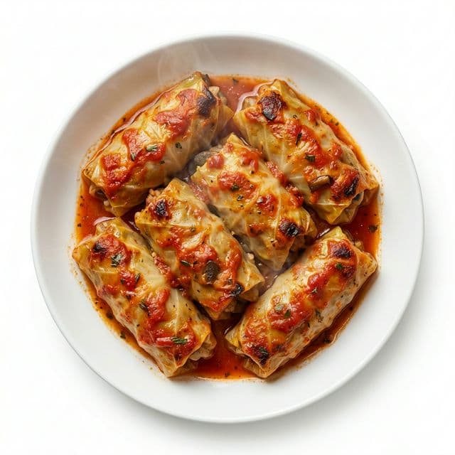 Голубцы с рисом и грибами