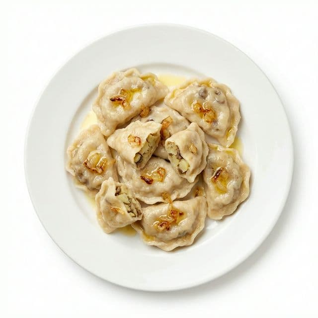 Вареники с овощами и грибами