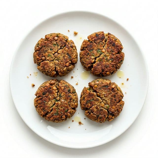 Постные котлеты (фасолевые/чечевичные)