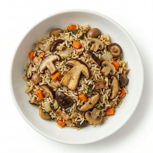 Плов с грибами