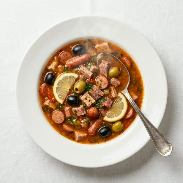 Солянка мясная