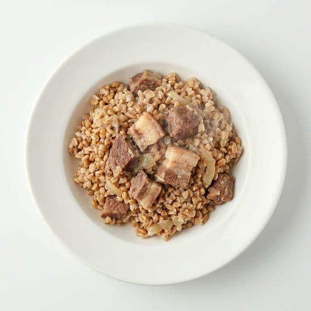 Spelta sa dinstanim mesom