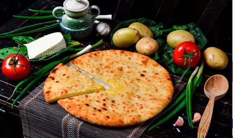 Осетинский пирог с сыром и картофелем