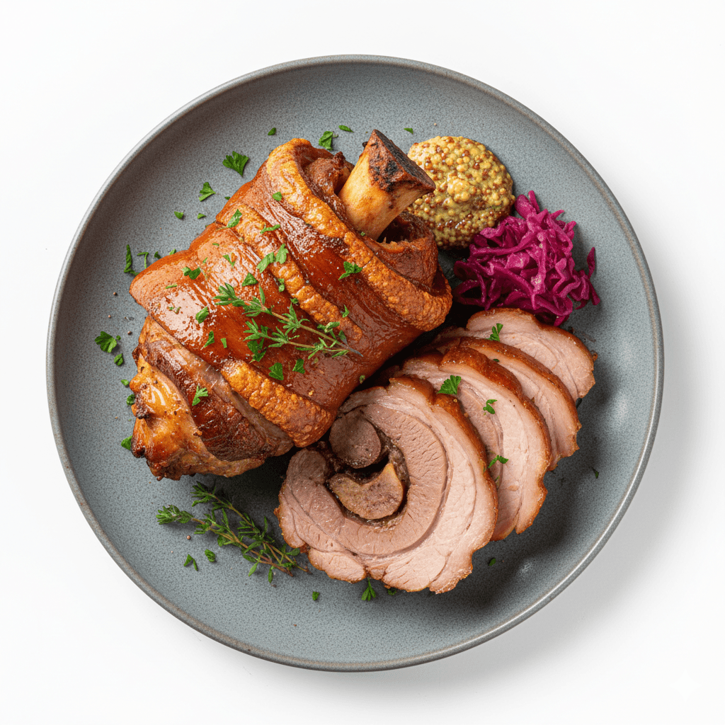 Рулька варено копченая