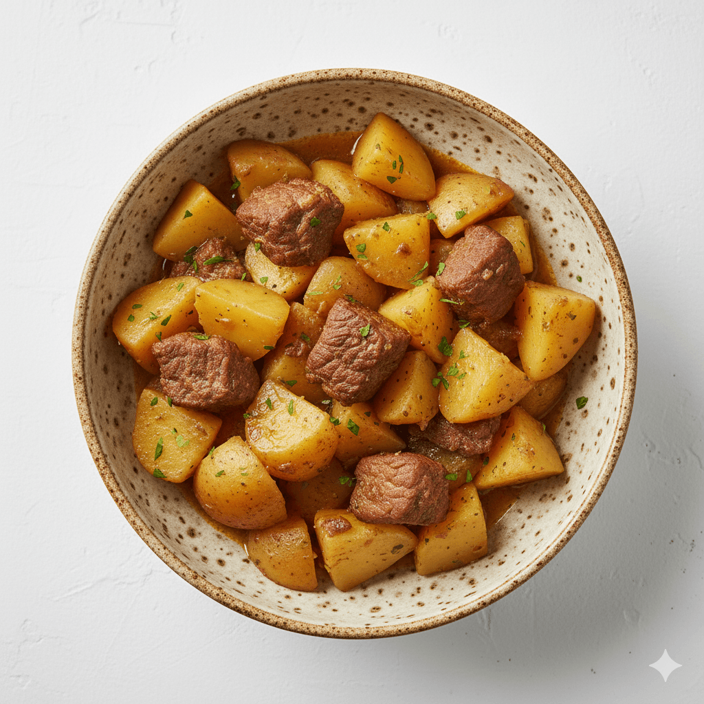 Картошка с тушенкой